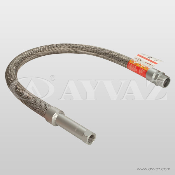 Water spray hose and connecting device (FM approved)