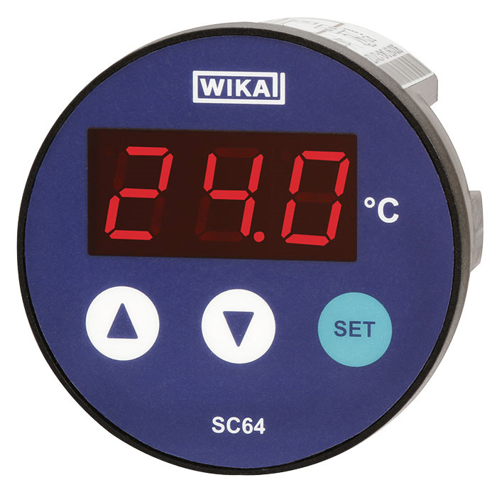 SC64 temperature controller with digital display