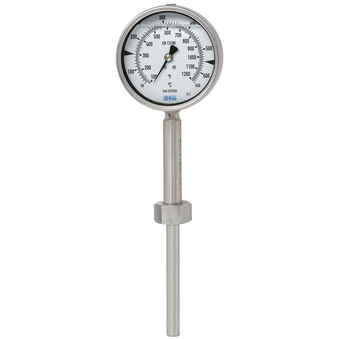 Air bag thermometer